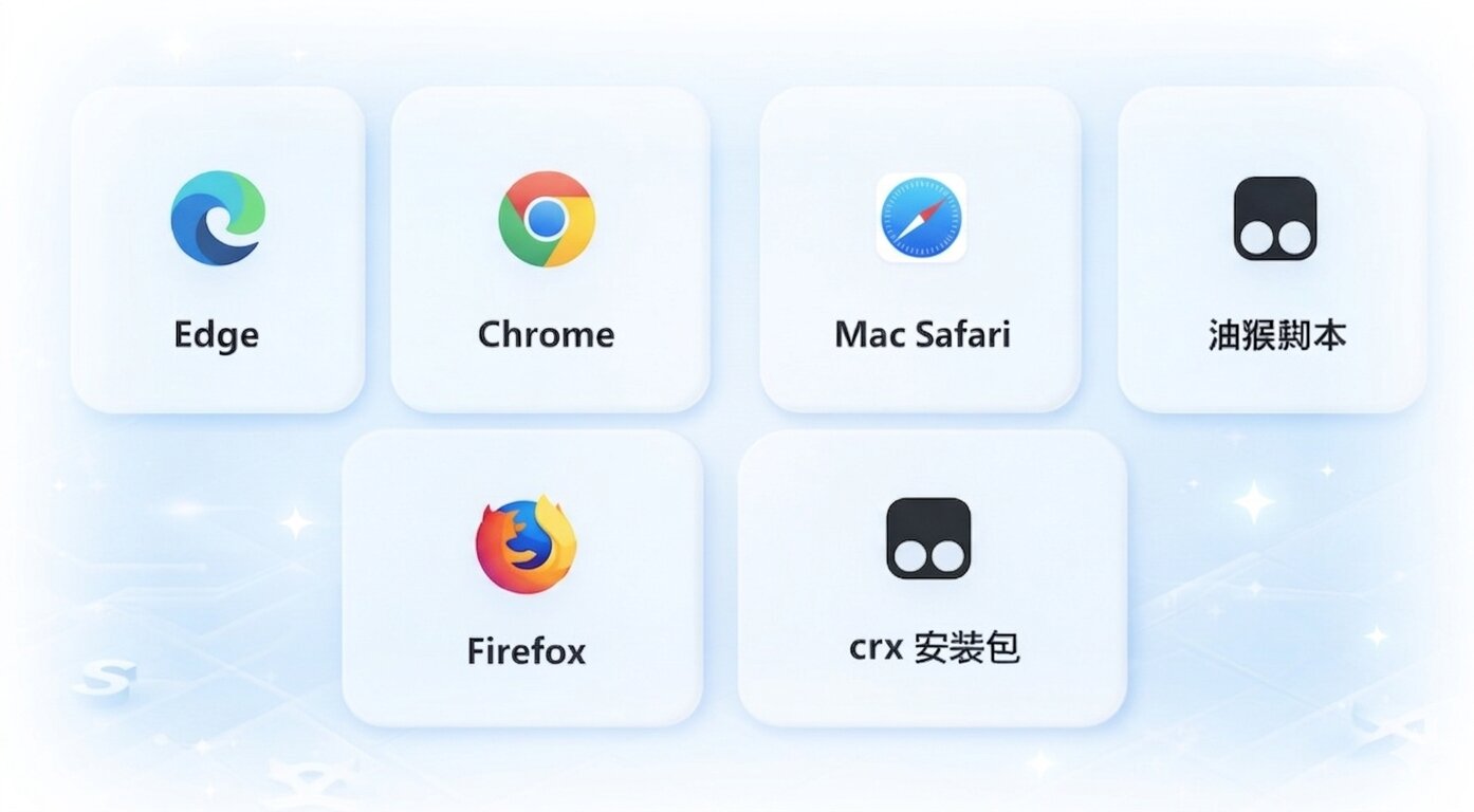 沉浸式翻译支持平台图标